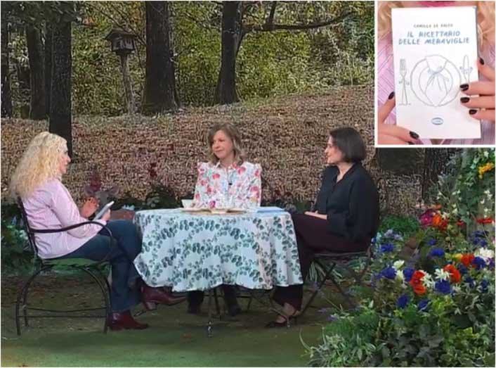 Alice Galbussera, mamma di Camilla, con Antonella Clerici e Angela Frenda