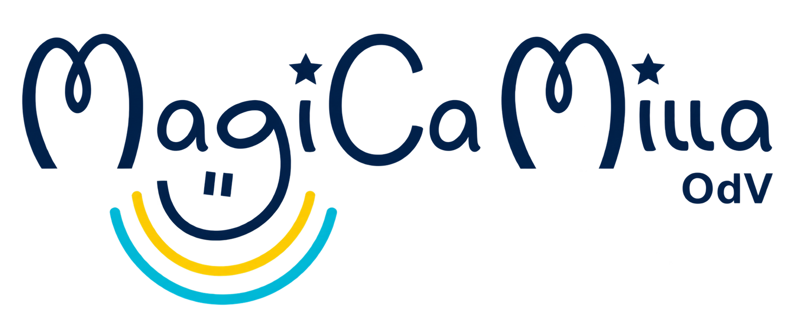Magicamilla - logo con scritta bianca